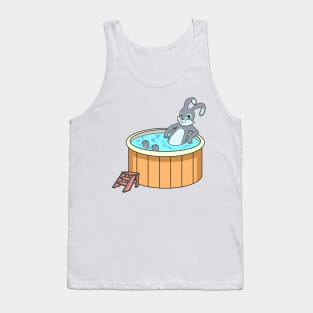 Bunny in hot tub Tank Top